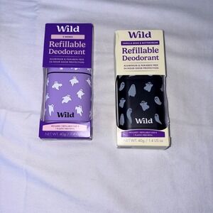 Wild Refillable Deodorant Smores Vanilla Bean Buttercream Ghost Halloween new